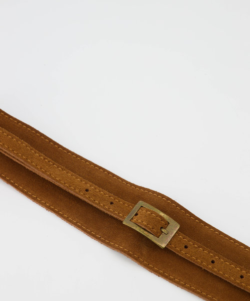 Tessa - Belts - Suede -Brown - 37 - BRONZO