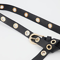 Avery - Metallic - Belts with buckles - Black -  - Gold
