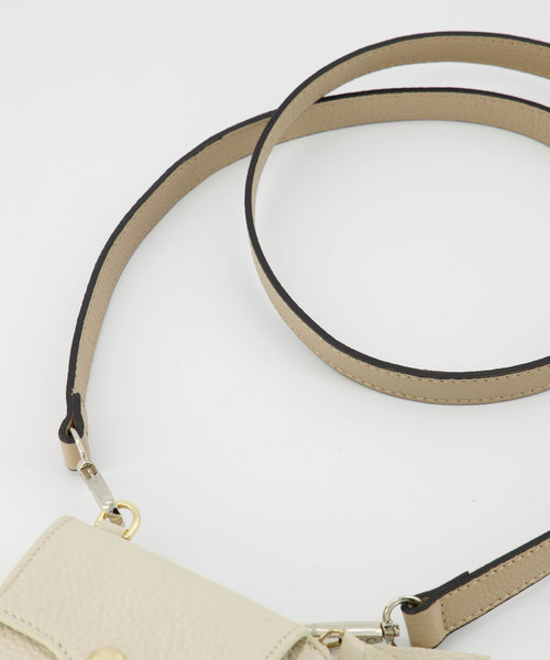 Basic Bagstrap 2cm - Classic Grain - Hengsels - Bruin - Taupe - Zilverkleurig