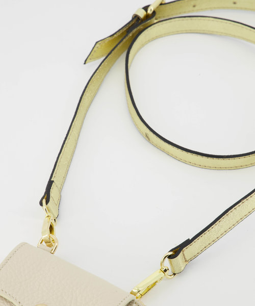 Basic Bagstrap 2cm - Classic Grain - Hengsels - Goud -  - Goudkleurig