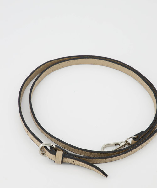 Basic Bagstrap 1cm - Classic Grain - Bag straps - Brown - Taupe - Silver