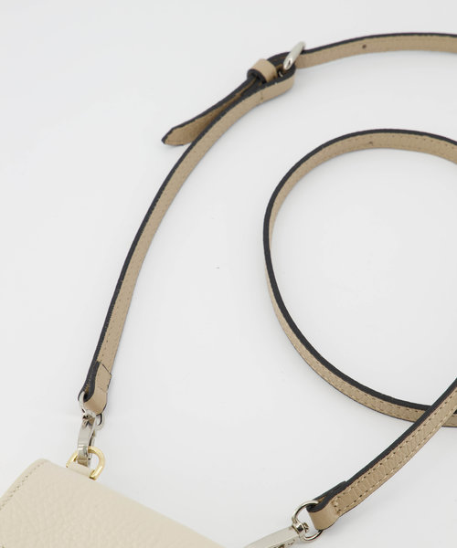 Basic Bagstrap 1cm - Classic Grain - Hengsels - Bruin - Taupe - Zilverkleurig