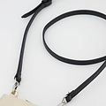 Basic Bagstrap 1cm - Classic Grain - Bag straps - Black -  - Silver