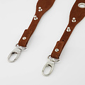 Aria - Suede - Bag straps - Brown - 37 - Silver