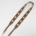 Aria - Suede - Bag straps - Brown - Taupe 24 - Silver