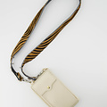 Elsa - Hair - Bag straps - Zebra - Beige - Silver