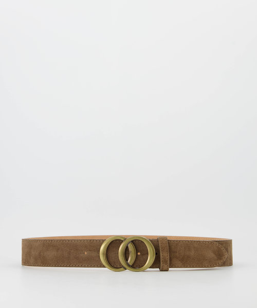 Lea - Suede - Belts with buckles - Taupe - 24 - Bronze