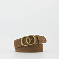 Lea - Suede - Belts with buckles - Taupe - 24 - Bronze