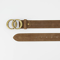 Lea - Suede - Belts with buckles - Taupe - 24 - Bronze