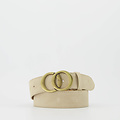 Lea - Suede - Belts with buckles - Beige - Zand 04 - Bronze