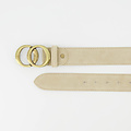 Lea - Suede - Belts with buckles - Beige - Zand 04 - Bronze