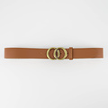 Lea - Classic Grain - Belts with buckles - Brown - Cognac T01 - Bronze