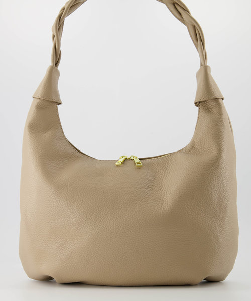 Samira - Classic Grain - Shoulder bags - Taupe - D05 - Gold