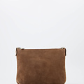 Ariel - Suede - Crossbody bags - Taupe - 24 - Bronze