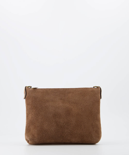 Ariel - Suede - Crossbody bags - Taupe - 24 - Bronze