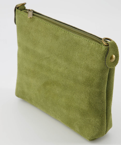 Ariel - Suede - Crossbody bags - Green - Olijfgroen 0527 - Bronze