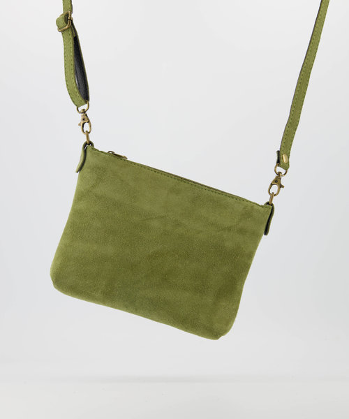 Ariel - Suede - Crossbody bags - Green - Olijfgroen 0527 - Bronze