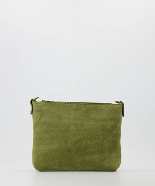 Ariel - Suede - Crossbody bags - Green - Olijfgroen 0527 - Bronze