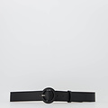 Marjolein - Classic Grain - Belts with buckles - Black - D28 - Silver