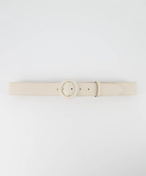 Marjolein - Classic Grain - Belts with buckles - Beige - Ecru D37 - Silver