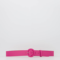 Marjolein - Classic Grain - Belts with buckles - Pink - Magenta D101 - Silver