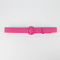 Marjolein - Classic Grain - Belts with buckles - Pink - Magenta D101 - Silver