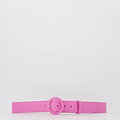 Marjolein - Classic Grain - Belts with buckles - Pink - D101 - Silver