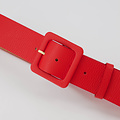 Caroline - Classic Grain - Belts with buckles - Red - T1644 - Gold