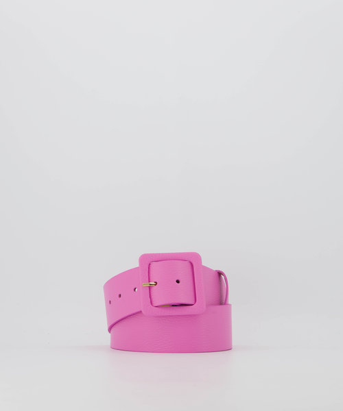 Caroline - Classic Grain - Riemen met gesp - Roze - D101 - Goudkleurig