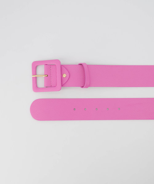 Caroline - Classic Grain - Riemen met gesp - Roze - D101 - Goudkleurig
