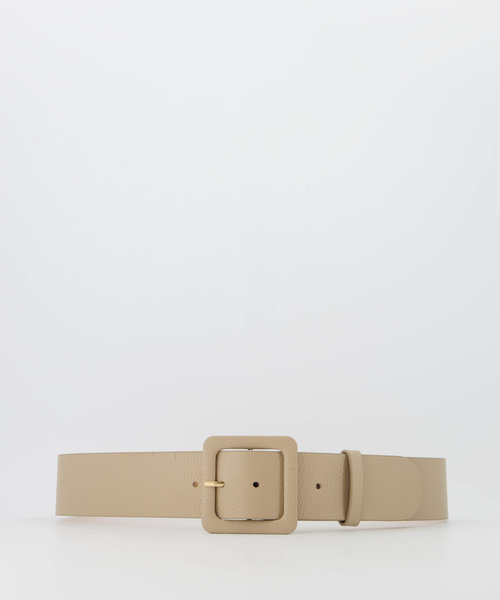 Caroline - Classic Grain - Belts with buckles - Taupe - D05 - Gold