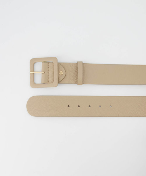 Caroline - Classic Grain - Belts with buckles - Taupe - D05 - Gold