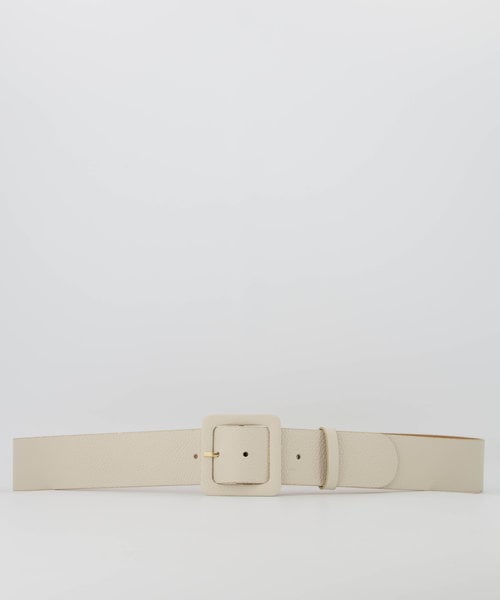 Caroline - Classic Grain - Belts with buckles - Beige - Ecru D37 - Gold