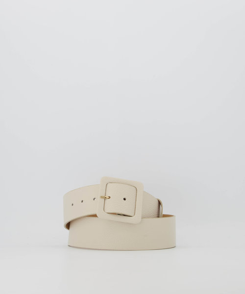 Caroline - Classic Grain - Belts with buckles - Beige - Ecru D37 - Gold