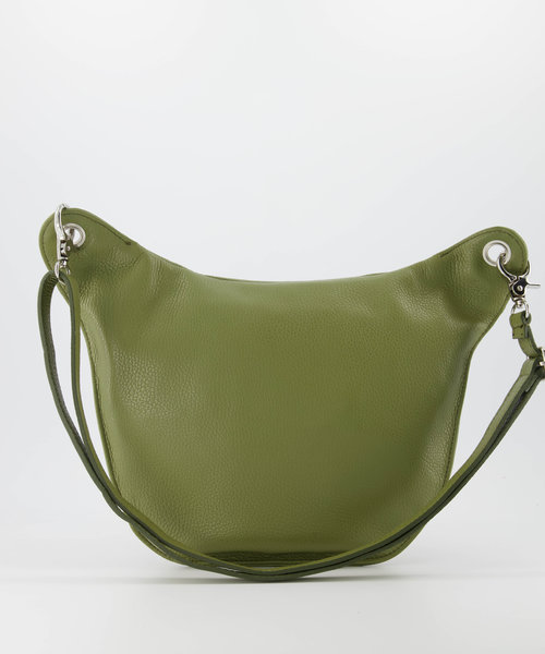 Alex - Classic Grain - Crossbody bags - Green - Olijfgroen D103 - Silver