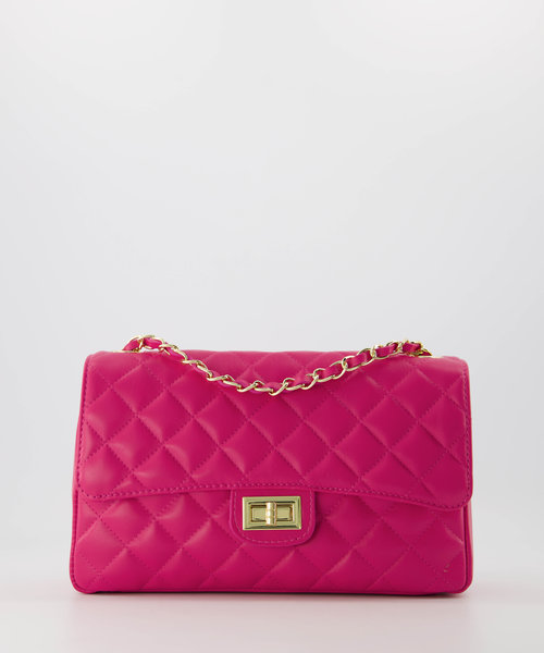 Audrey Medium - Sauvage - Crossbody bags - Pink - Fuchsia - Gold