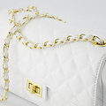 Audrey Medium - Sauvage - Crossbodytassen - Wit -  - Goudkleurig