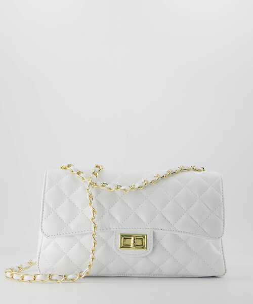 Audrey Medium - Sauvage - Crossbodytassen - Wit -  - Goudkleurig