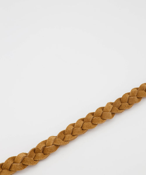 Dora - Suede - Wikkelriemen - Bruin - Lichtbruin - Goudkleurig