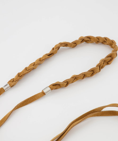 Dora - Suede - Waist belts - Brown - Lichtbruin - Gold