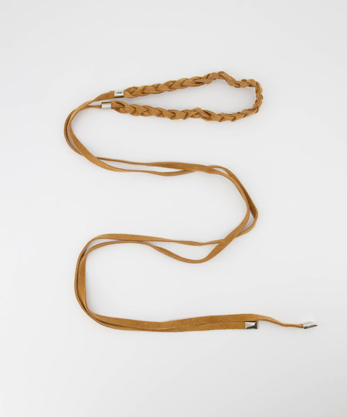 Dora - Suede - Wikkelriemen - Bruin - Lichtbruin - Goudkleurig