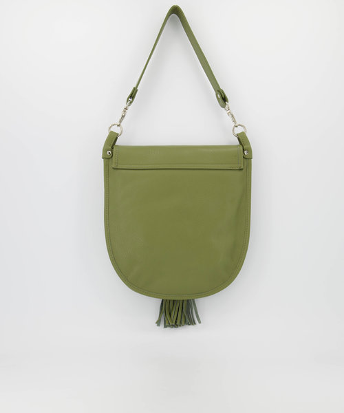 Meghan - Classic Grain - Crossbody bags - Green - Olijfgroen D103 - Silver