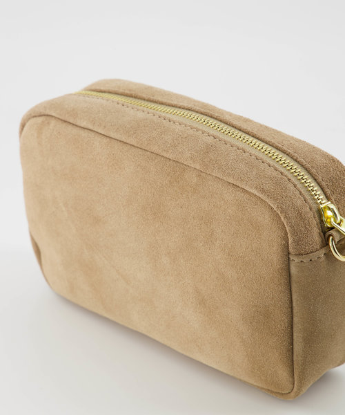 Irene - Suede - Crossbody bags - Beige - Zand 04 - Gold