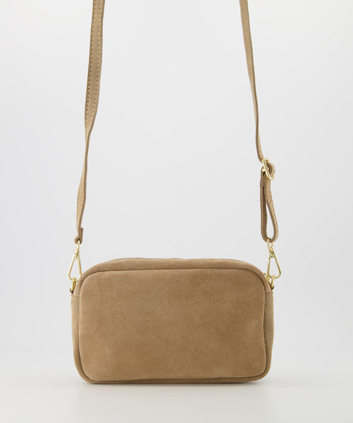 Irene - Suede - Crossbody bags - Beige - Zand 04 - Gold