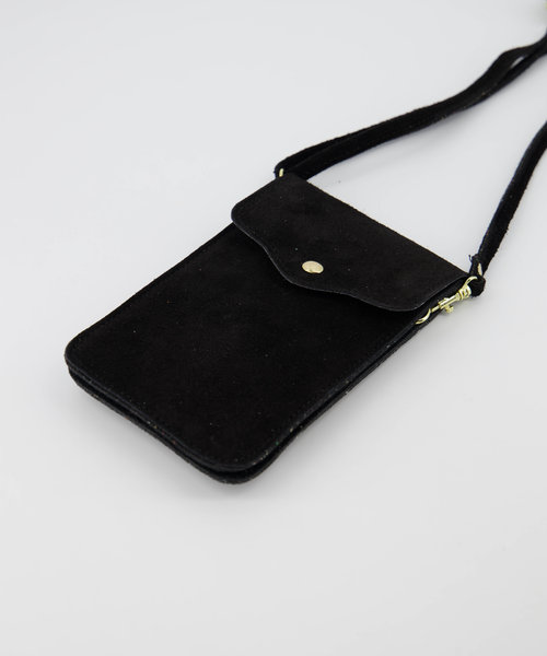 Nieuw Pona - Suede - Crossbody bags - Black - 23 - Gold