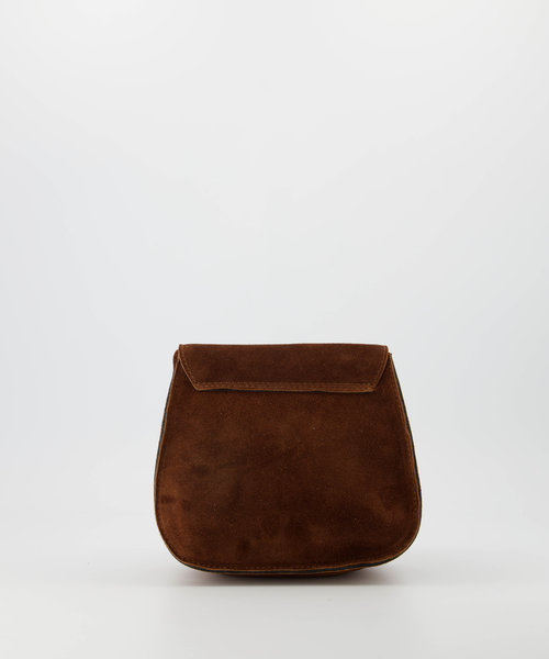 Leo - Suede - Crossbodytassen - Bruin - Cognac 37 - Bronskleurig