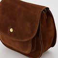 Leo - Suede - Crossbody bags - Brown - Cognac 37 - Bronze