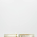 Basic Riem - 3 cm - Classic Grain - Belts with buckles - Gold -  - Gold