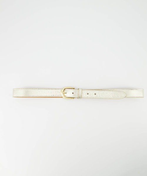 Basic Riem - 3 cm - Classic Grain - Riemen met gesp - Goud -  - Goudkleurig