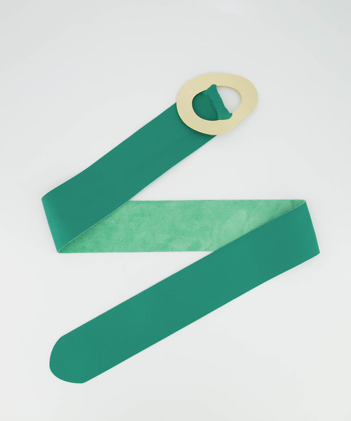 Sulan - Classic Grain - Waist belts - Green - 5338 - Gold
